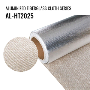 AL-HT2025 High Temp Silicone Coating Woven Roving Fiberglass Cloth